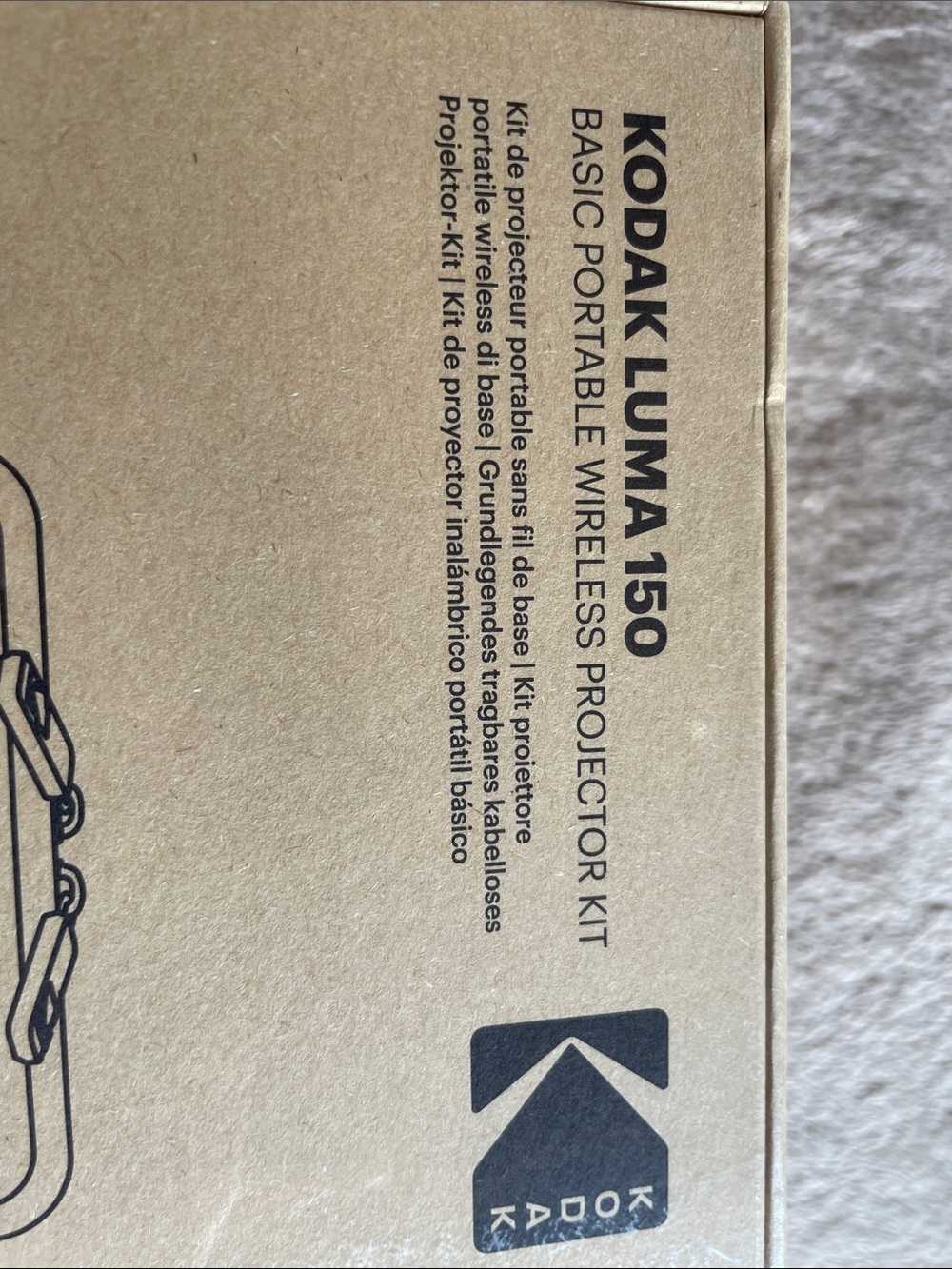 Kodak Luma 150 Portable Projector Kit - Brown - Picture 10 of 13
